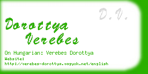 dorottya verebes business card